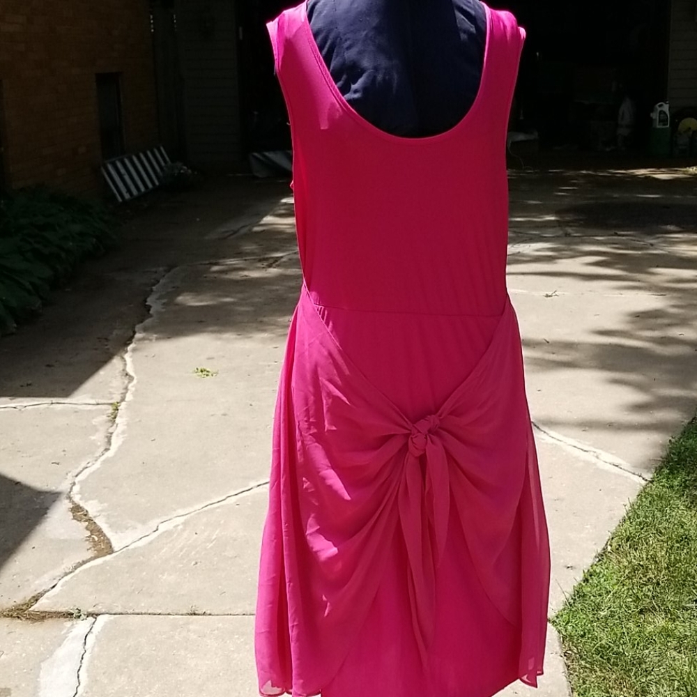 Bright pink lightweight dress